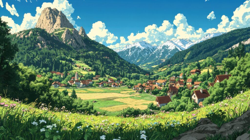 les plus beaux paysages d'animé