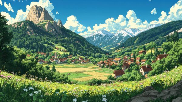les plus beaux paysages d'animé