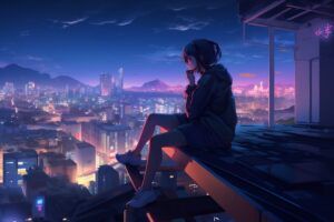 univers de l'animé saturé